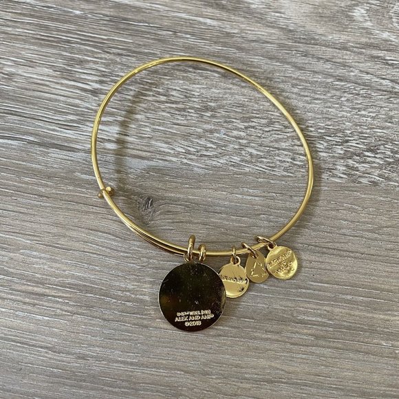 Alex And Ani Harry Potter Dobby Is Free Gold Bangle Bracelet Retired Sold Out - Picture 3 of 3